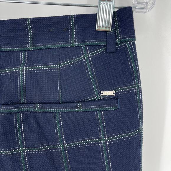 Zara Blue Plaid Wide Leg Trousers Size 30 High Waisted - Picture 5 of 10